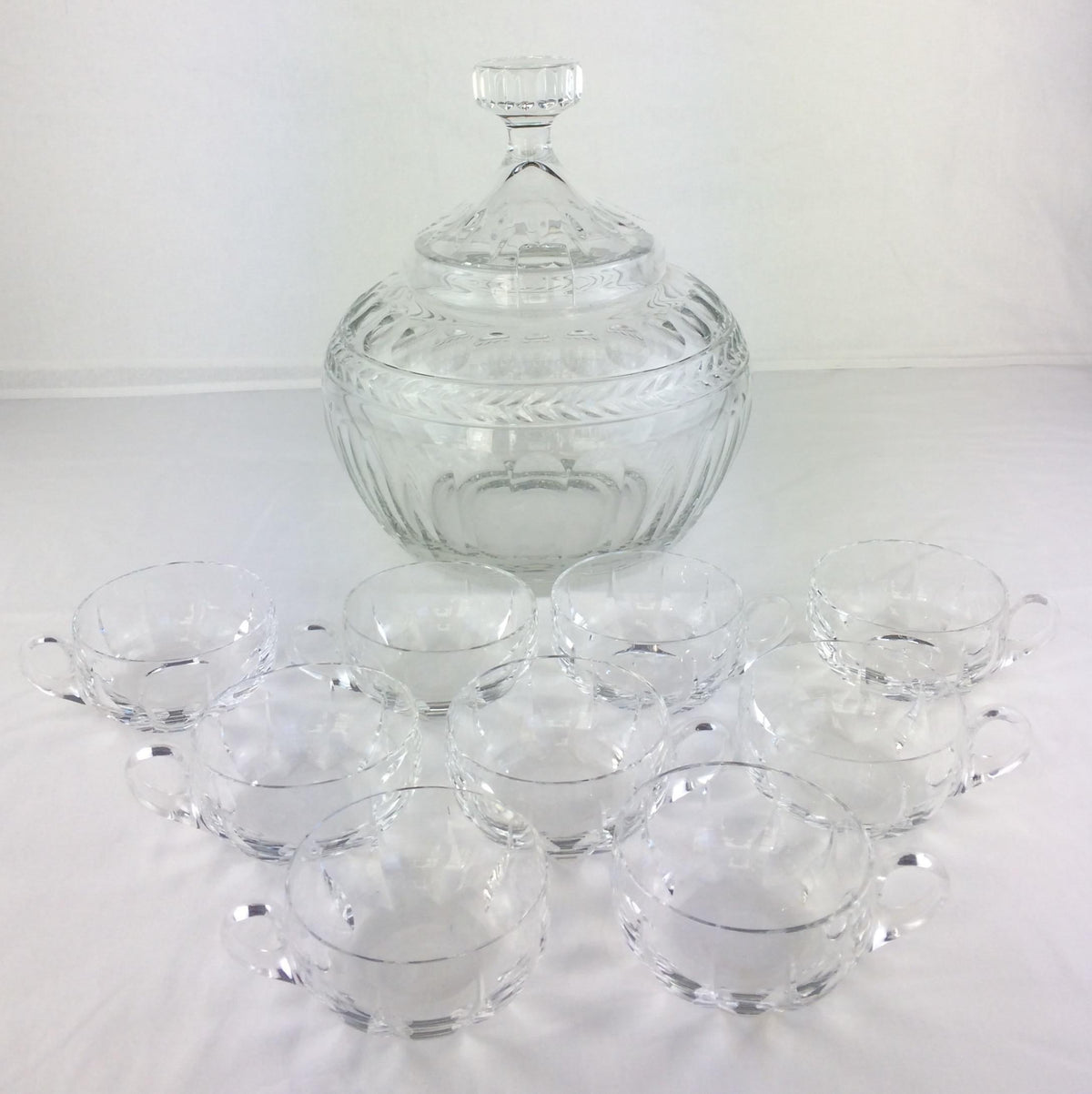 Saint Louis Cut Crystal Liquor Service Stemware Set Barware Service — detail 4