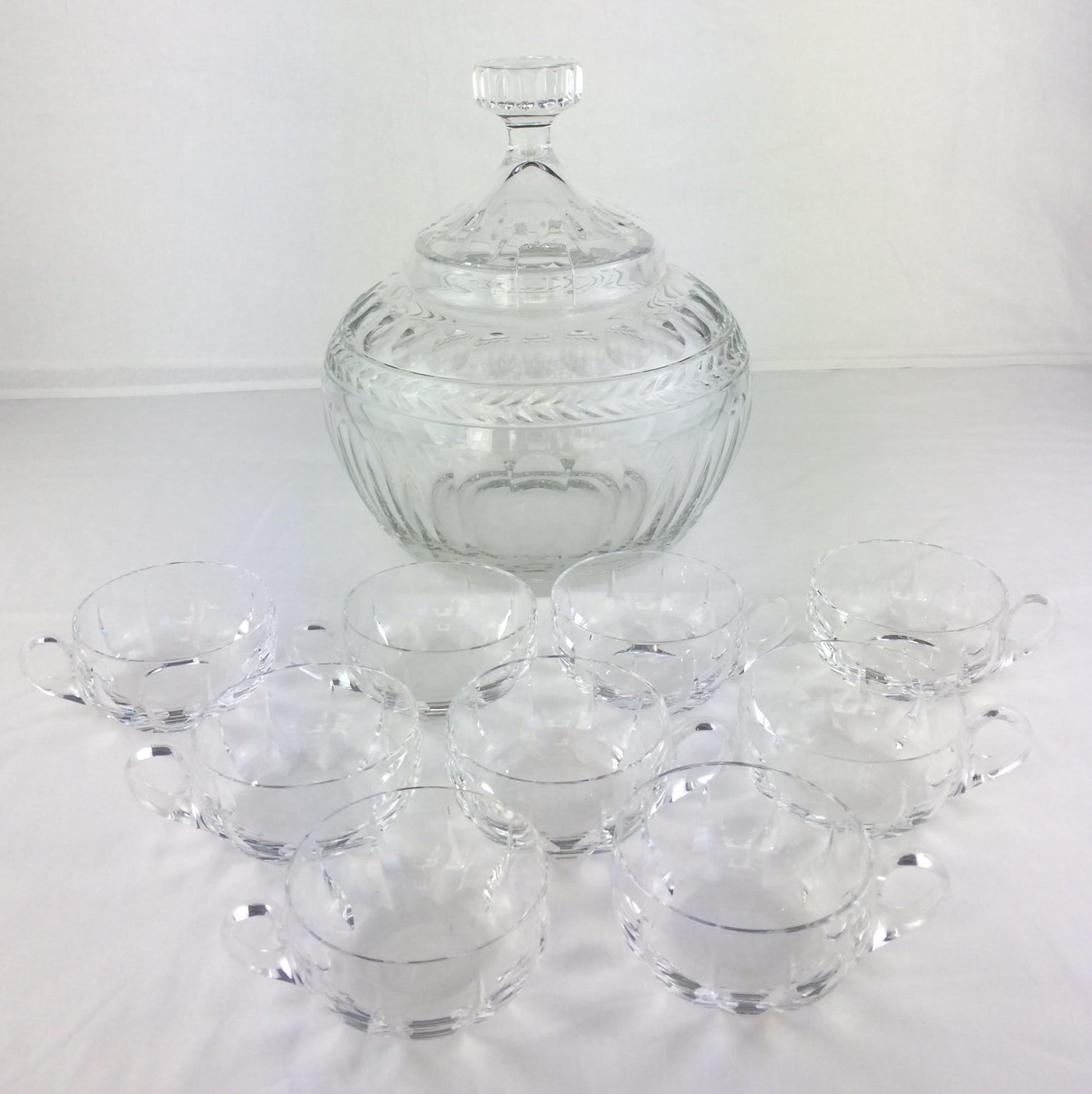 Saint Louis Cut Crystal Liquor Service Stemware Set Barware Service — detail 4