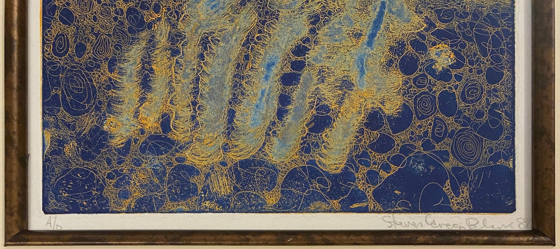 Contemporary Abstract Painting Signed — detail 4