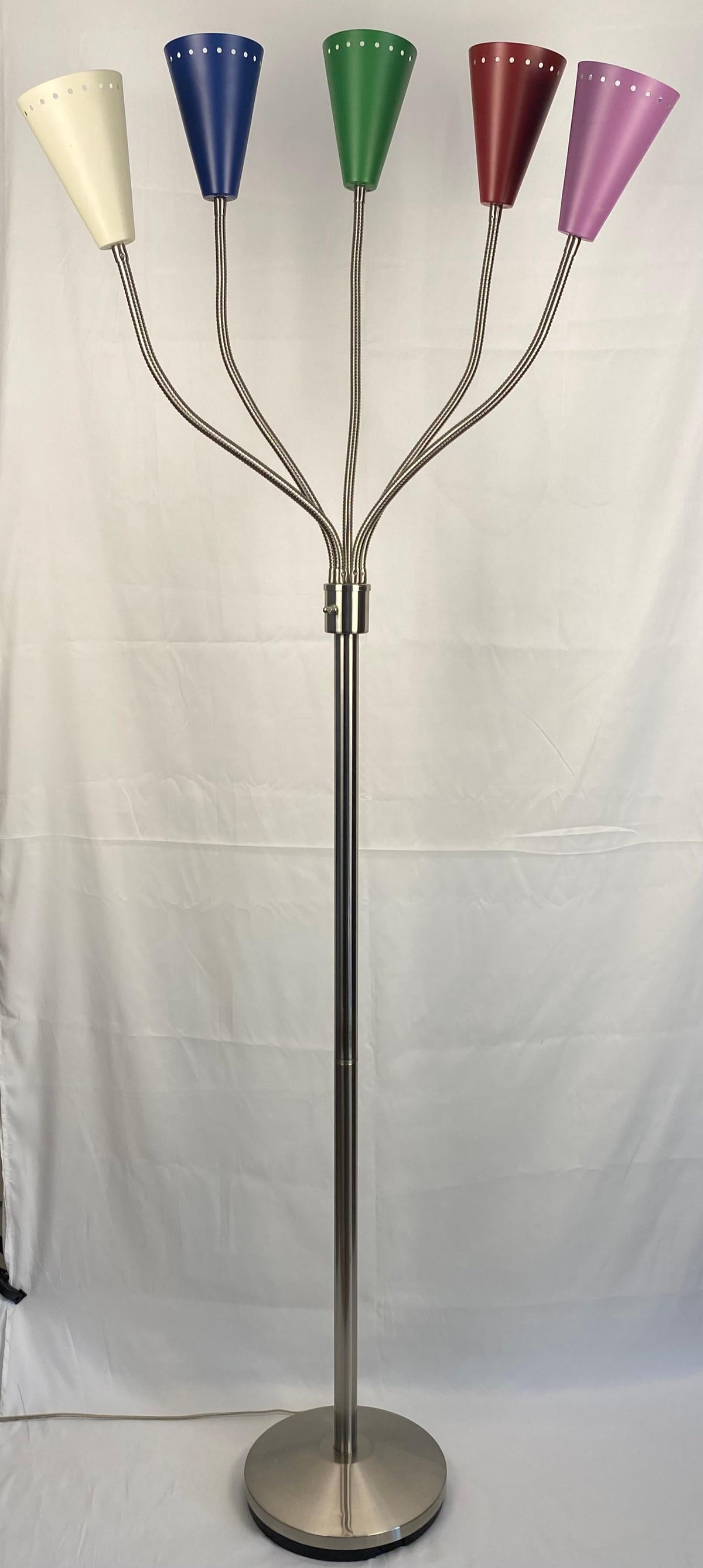 Italian Stilnovo Style Mid Century 5 Arm Floor Lamp — detail 6