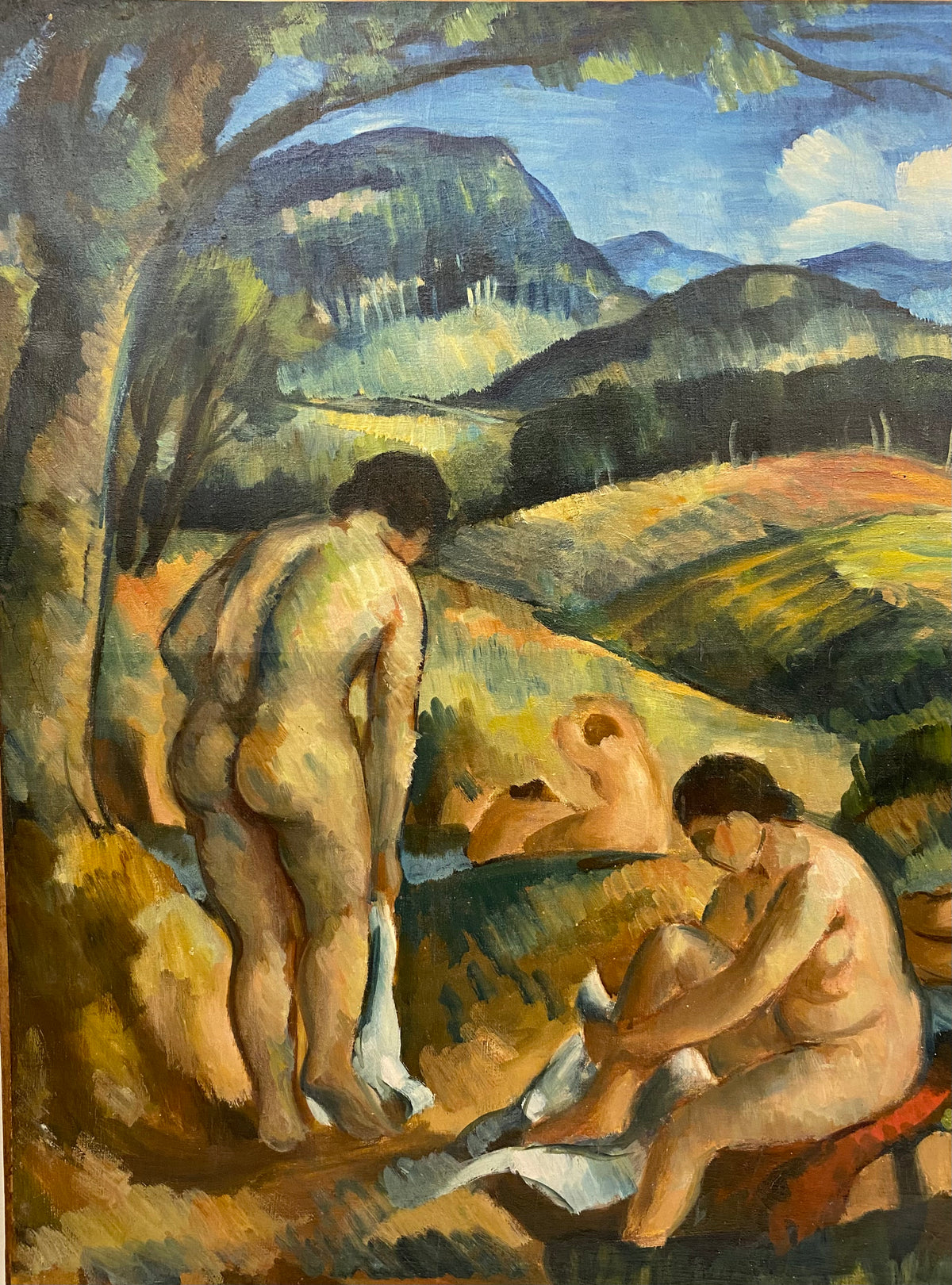 The Bathers Painting in the Manner of Paul Cezanne — detail 2