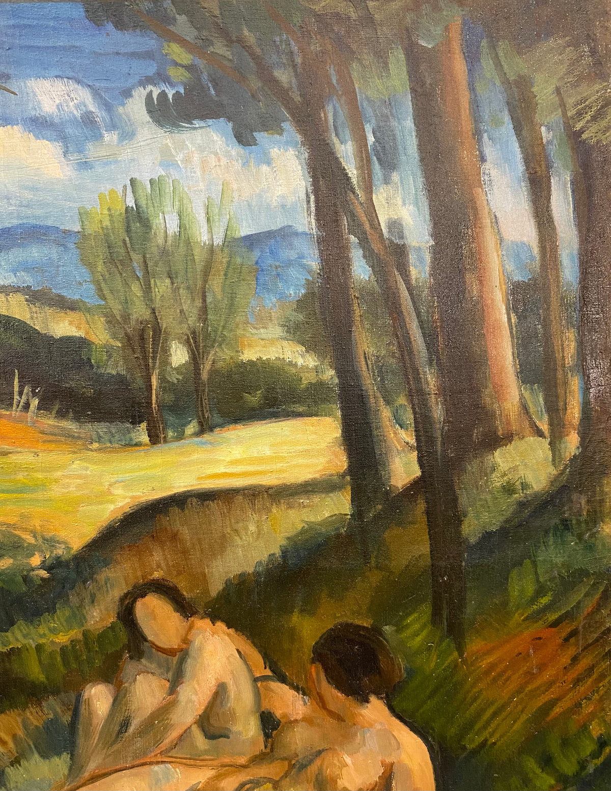 The Bathers Painting in the Manner of Paul Cezanne — detail 7