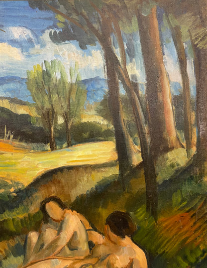 The Bathers Painting in the Manner of Paul Cezanne — detail 7