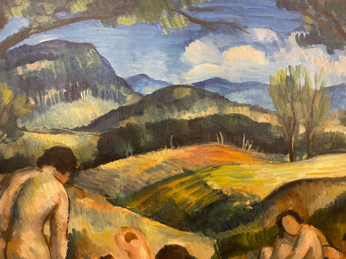 The Bathers Painting in the Manner of Paul Cezanne — detail 8
