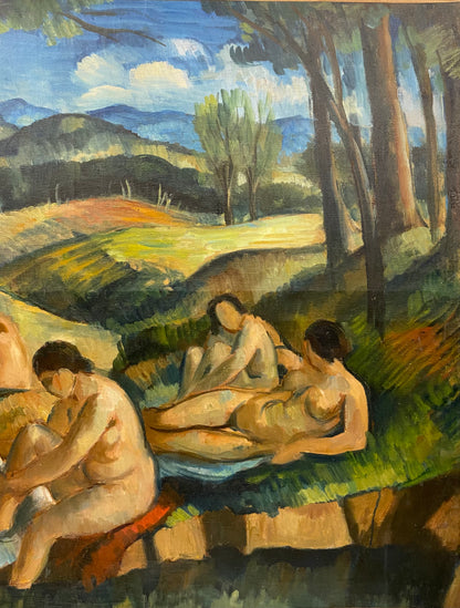 The Bathers Painting in the Manner of Paul Cezanne — detail 10