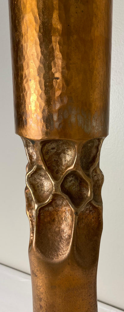 Thomas Roy Markusen Pair of Large Modernist Candleholders — detail 4