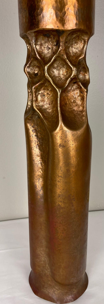 Thomas Roy Markusen Pair of Large Modernist Candleholders — detail 7