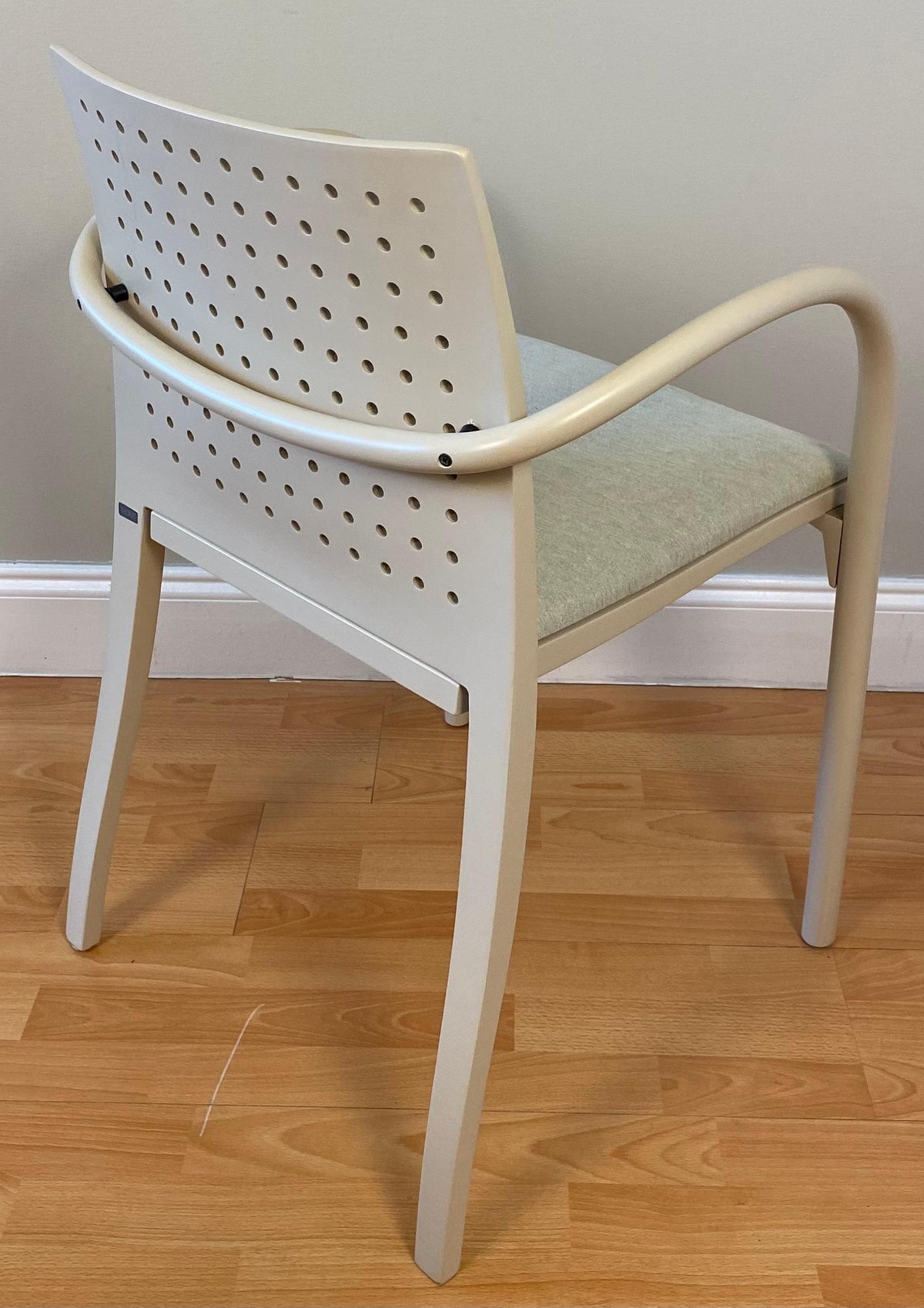 Set of 4 Parisian Cafe Dining Chairs by Thonet, French Mid Century Armchairs — detail 7