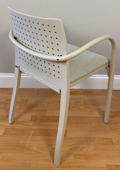 Set of 4 Parisian Cafe Dining Chairs by Thonet, French Mid Century Armchairs — detail 7