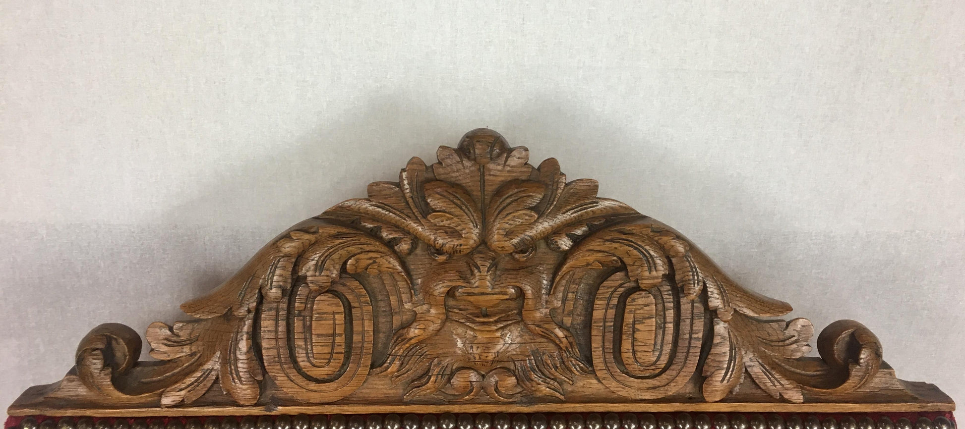 Pair of 19th Century French Louis XIII Style Throne Armchairs — detail 5