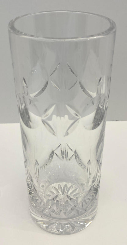 Tiffany & Co. Hand-Cut Crystal Vase, Modern Decorative Glass, 8" H — detail 3