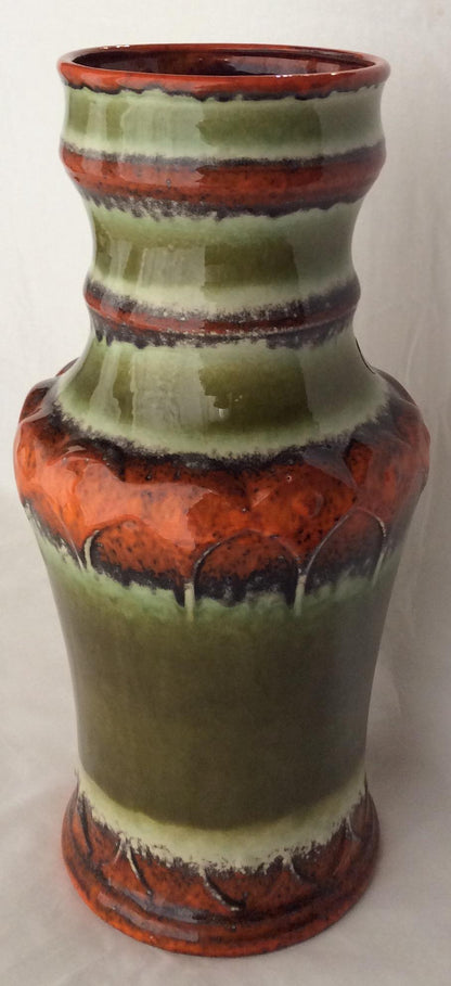 Midcentury Ceramic Vase West Germany Uebelacker Keramik Studio Pottery — detail 4