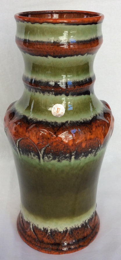 Midcentury Ceramic Vase West Germany Uebelacker Keramik Studio Pottery — detail 6