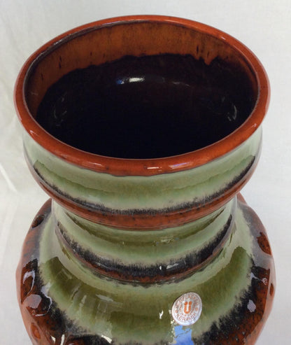 Midcentury Ceramic Vase West Germany Uebelacker Keramik Studio Pottery — detail 7