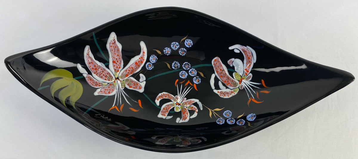 Longwy French Mid-Century Glazed Ceramic Bowl — detail 6