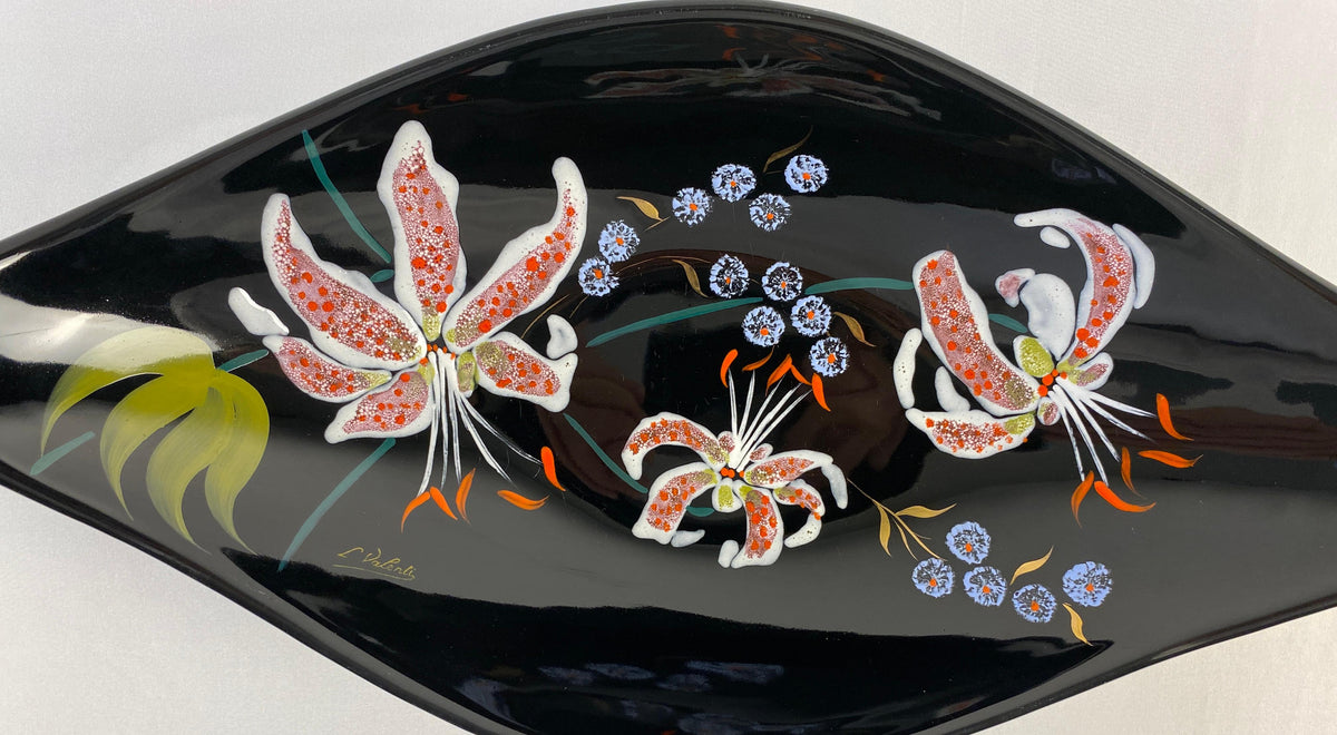 Longwy French Mid-Century Glazed Ceramic Bowl — detail 7
