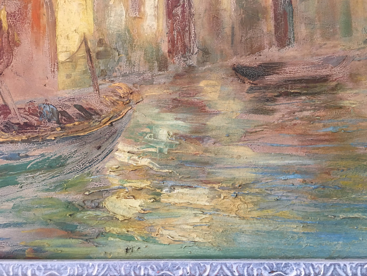 French Post Impressionist Landscape Painting, Signed — detail 4