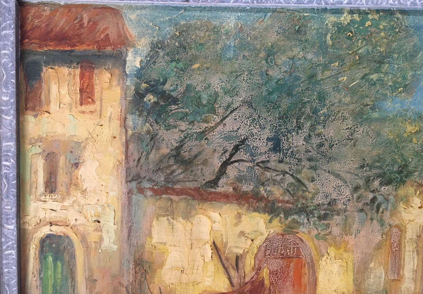 French Post Impressionist Landscape Painting, Signed — detail 5