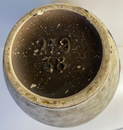 Large Mid-Century Modern West German Ceramic Vase, Abstract with Handle — detail 5