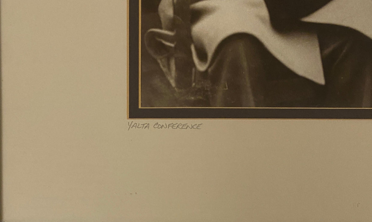 Historical Figures Memorabilia Yalta Conference Print dated 1945 — detail 5