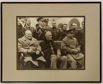 Historical Figures Memorabilia Yalta Conference Print dated 1945 — detail 4