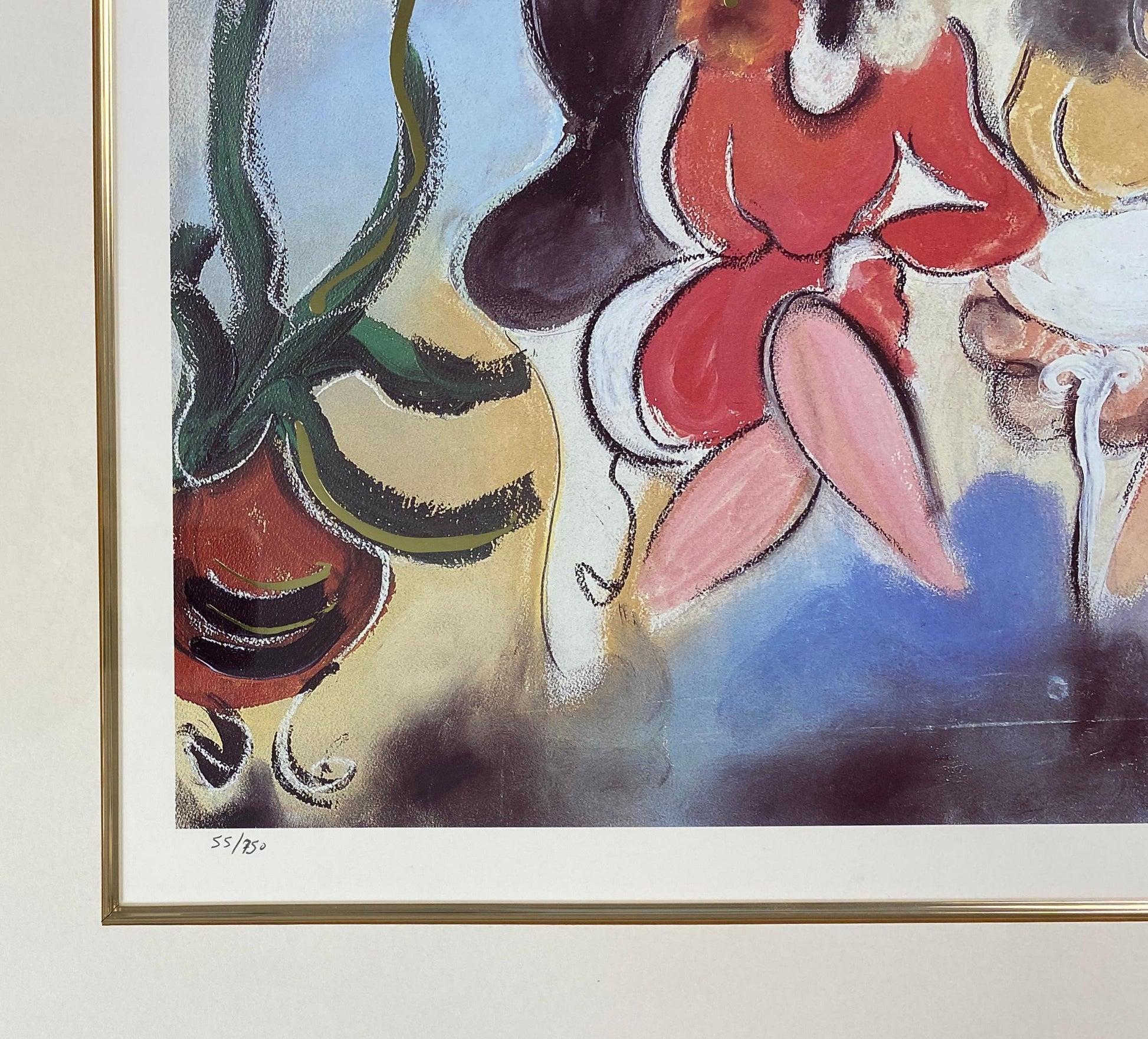 Zule Moskowitz Limited Edition Lithograph Titled "El Patio del Tiempo" — detail 3