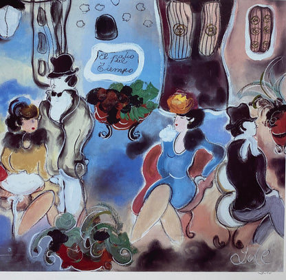 Zule Moskowitz Limited Edition Lithograph Titled "El Patio del Tiempo" — detail 6