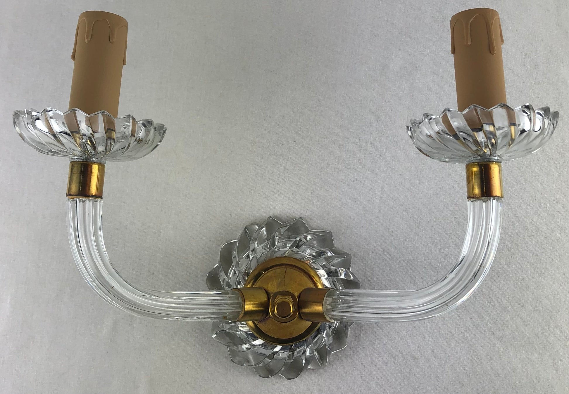 Pair of French Art Deco Sconces style Jules Leleu, circa 1930-40 — detail 6
