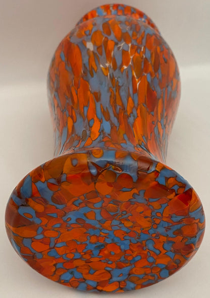Art Deco Multi-colored Art Glass Vase — detail 3