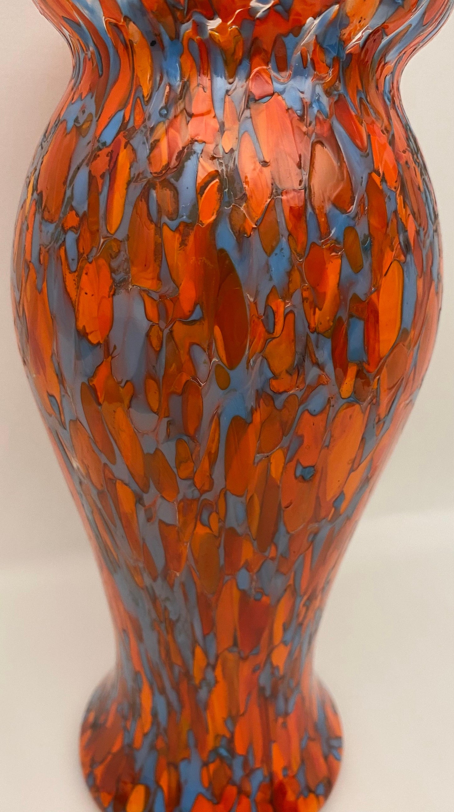 Art Deco Multi-colored Art Glass Vase — detail 5