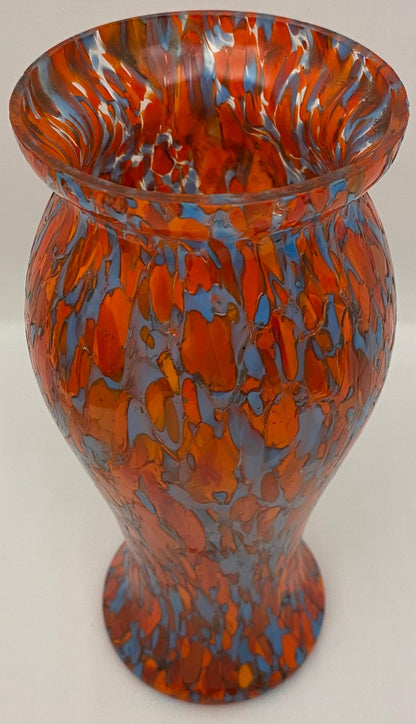 Art Deco Multi-colored Art Glass Vase — detail 6
