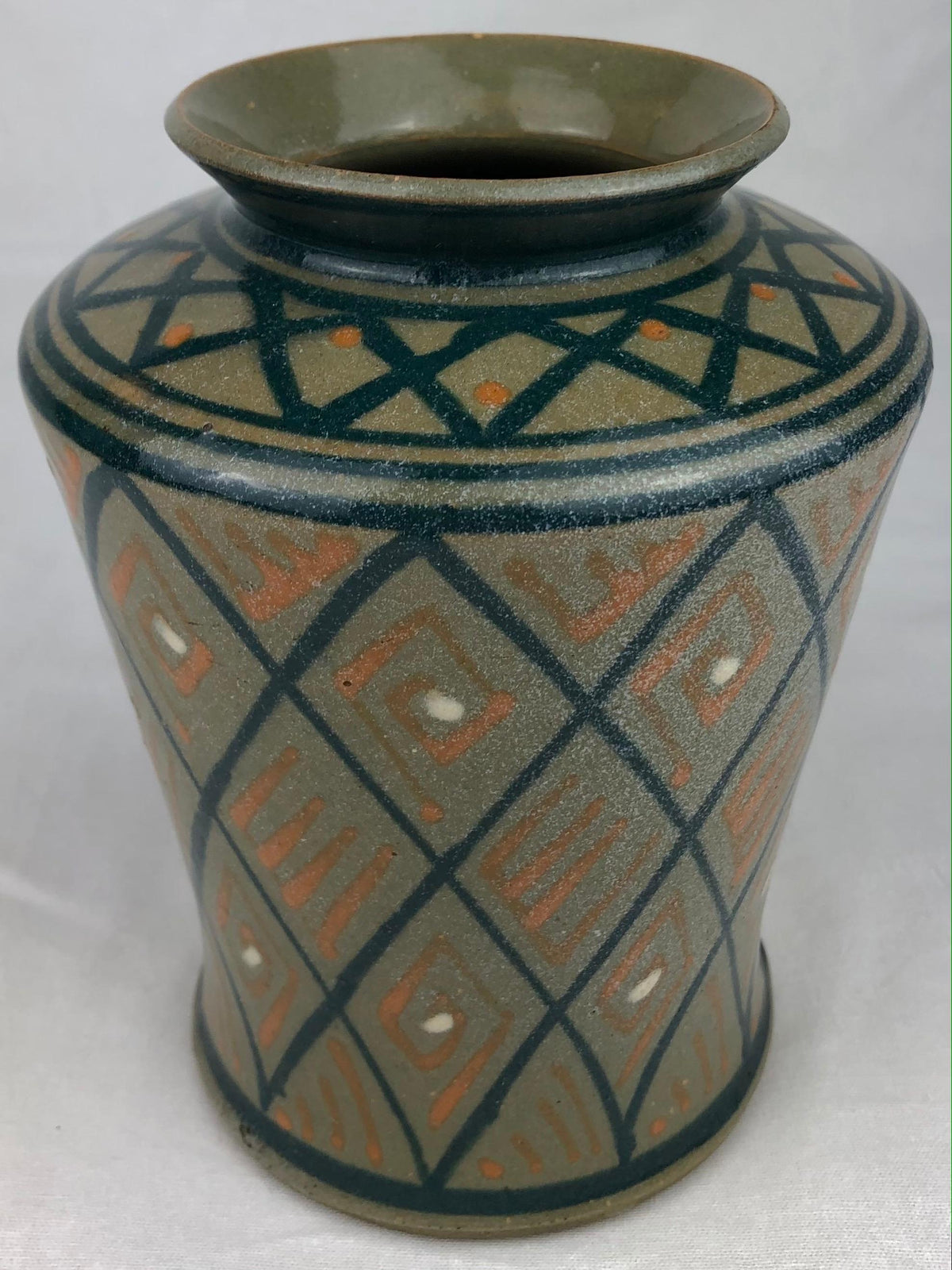 French Art Deco Ceramic Vase or Small Planter — detail 2