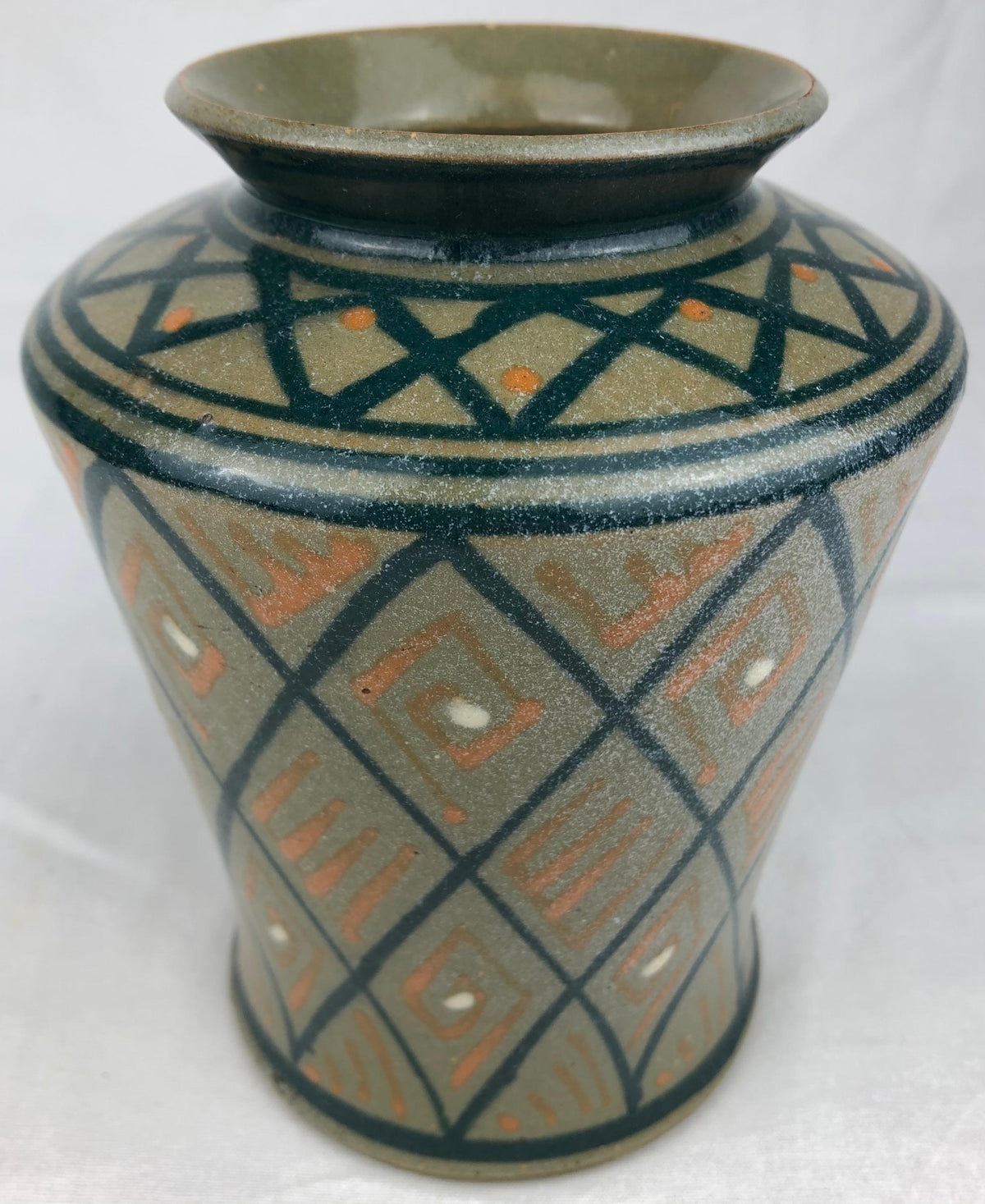 French Art Deco Ceramic Vase or Small Planter — detail 5