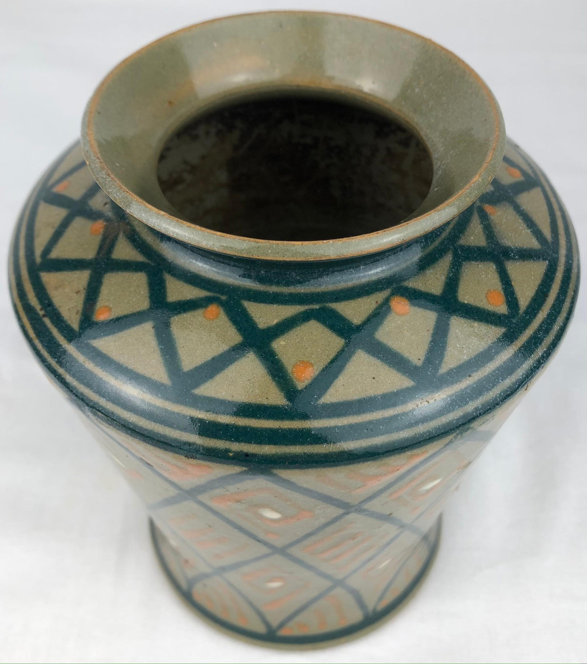 French Art Deco Ceramic Vase or Small Planter — detail 6