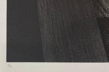 Original Limited Edition Lithograph signed Margerie, Black and White Modern Art — detail 3