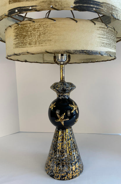 Mid Century Modern Ceramic Lamp — detail 3