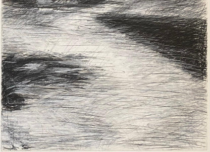Large Black and White Painting Attributed to Beatrix Syjuco — detail 2