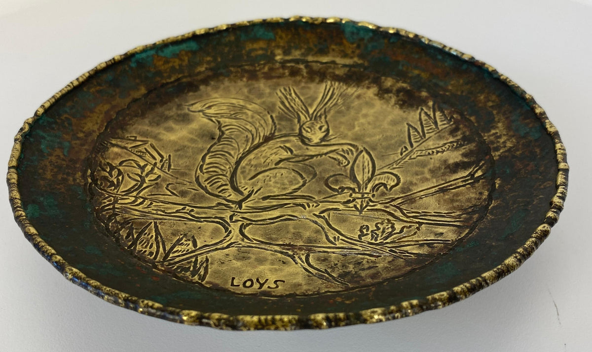 French Art Deco Bronze Catch All, Max Le Verrier Style Bronze Vide Poche Signed — detail 5