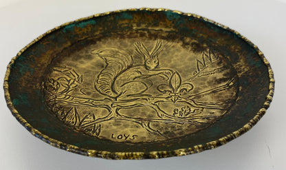 French Art Deco Bronze Catch All, Max Le Verrier Style Bronze Vide Poche Signed — detail 5