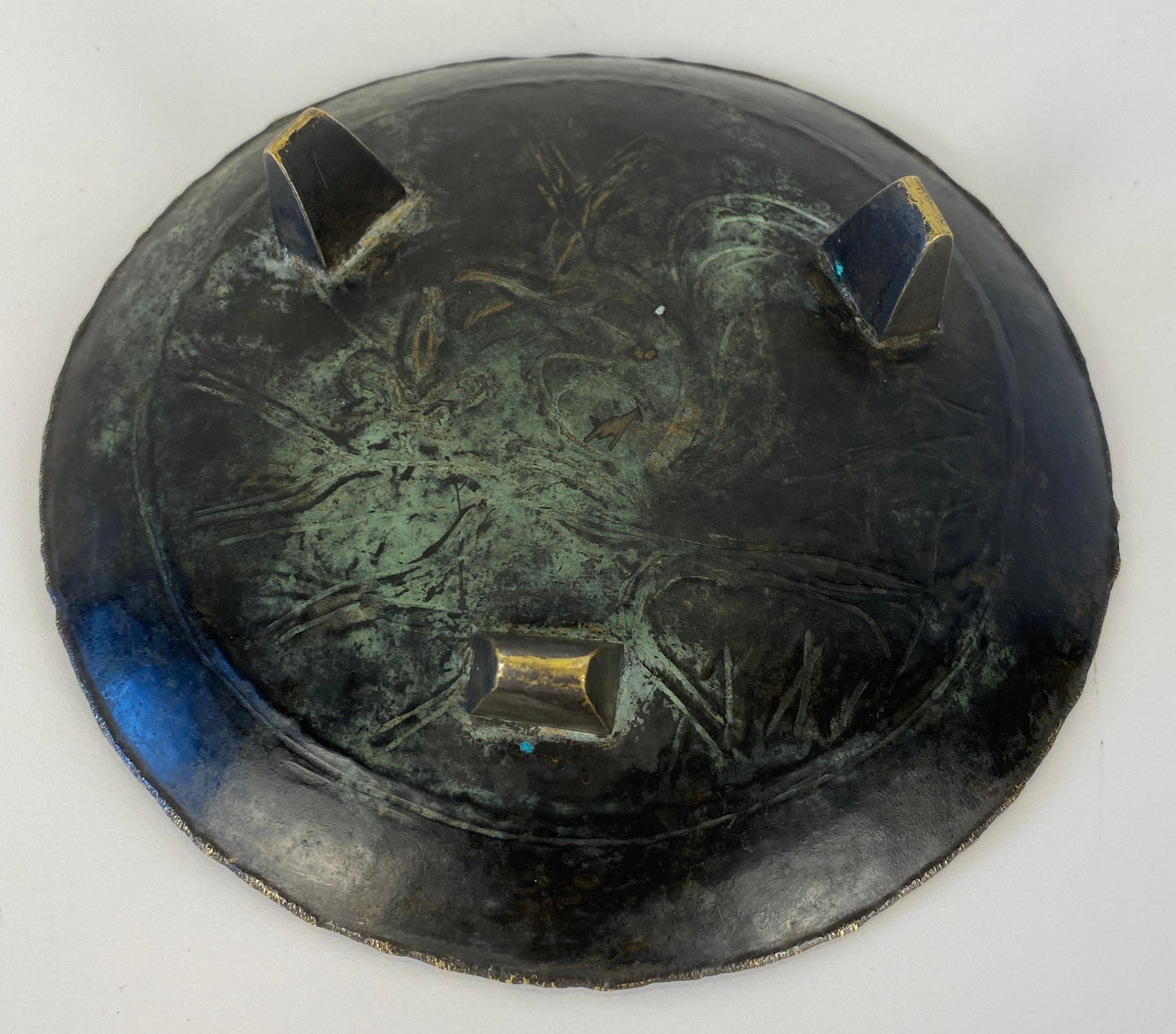 French Art Deco Bronze Catch All, Max Le Verrier Style Bronze Vide Poche Signed — detail 4