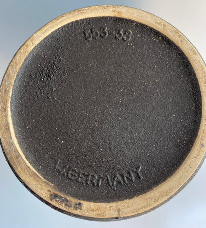 Mid-Century Modern West German Fat Lava Studio Pottery Vase, No. 553-38, Brown — detail 3