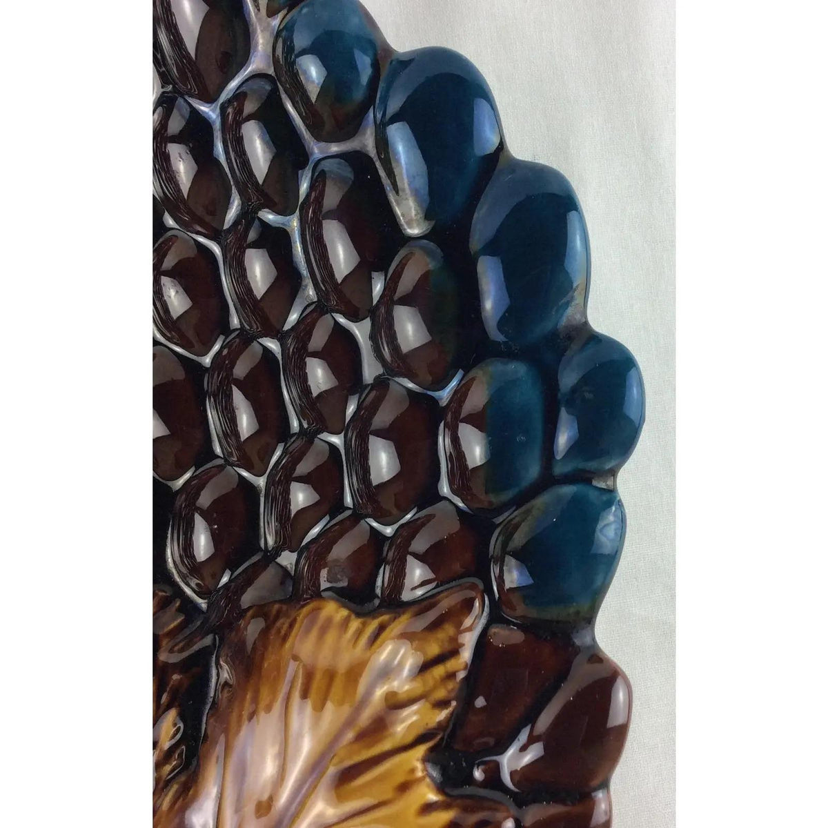 Midcentury Vallauris Majolica Ceramic Platter — detail 5
