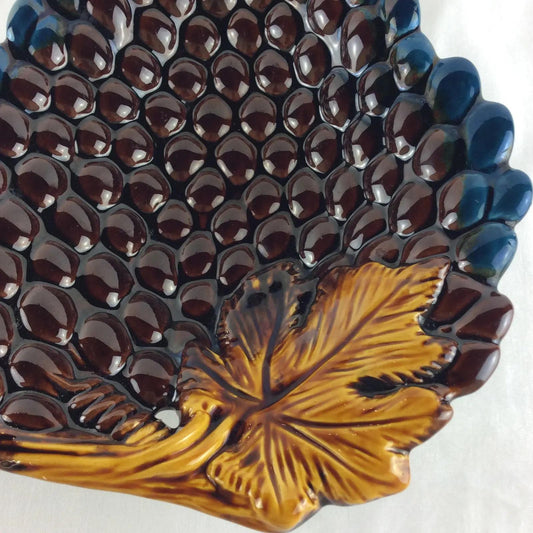 Midcentury Vallauris Majolica Ceramic Platter — detail 2