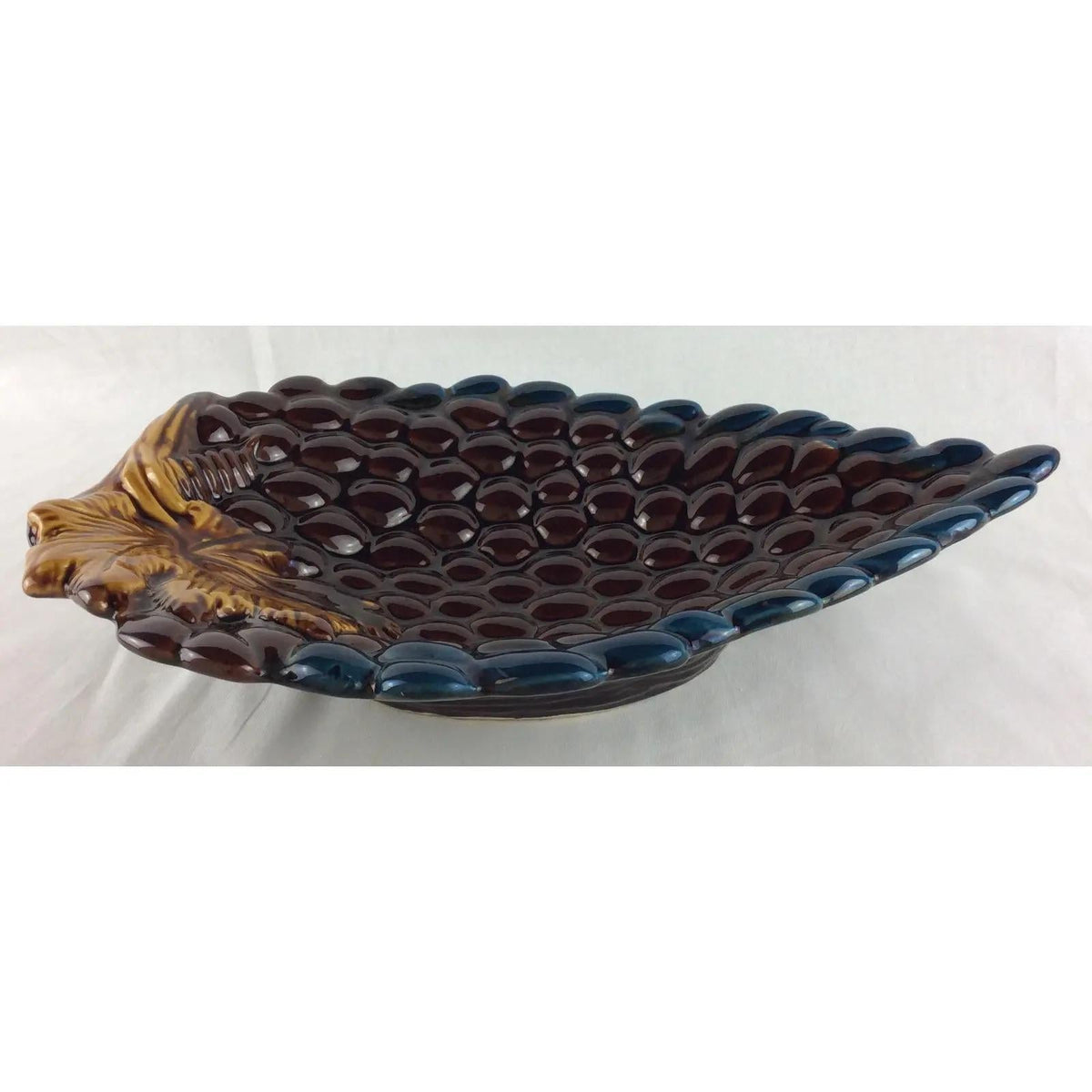 Midcentury Vallauris Majolica Ceramic Platter — detail 3