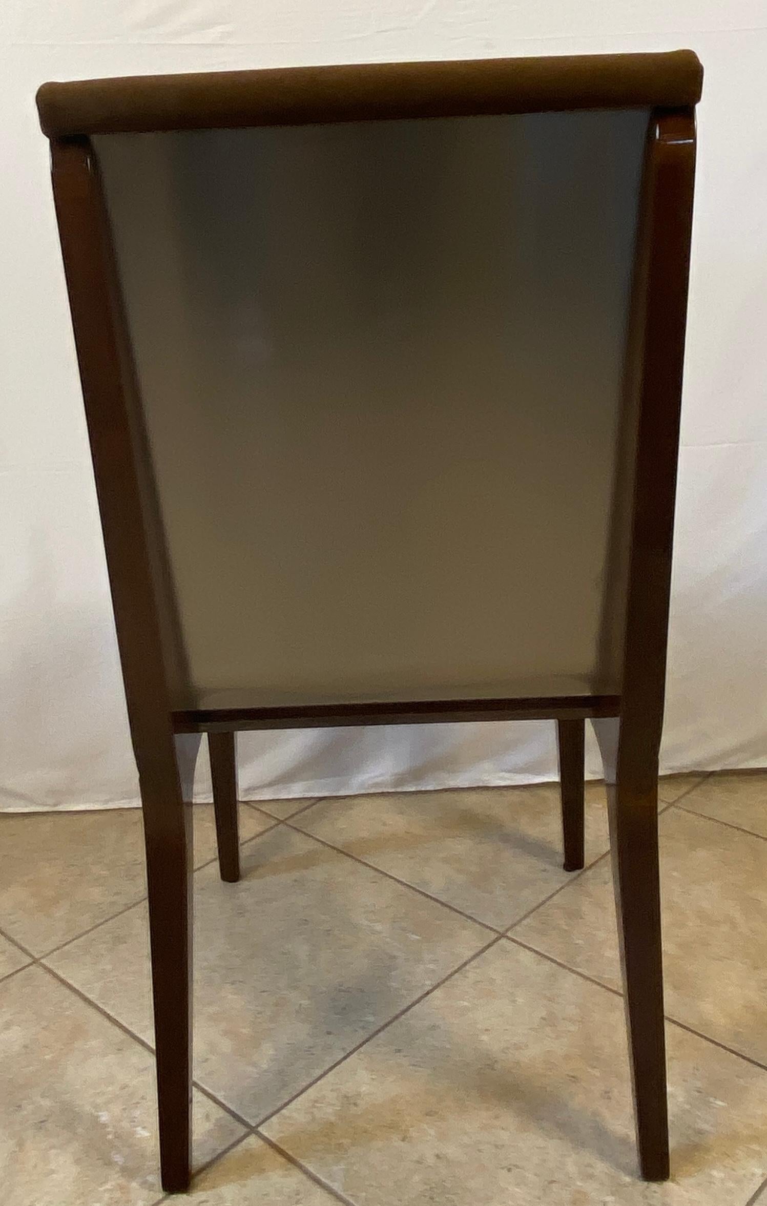 Set of 6 Art Deco Style Dining Chairs, Upholstered Dining Chairs — detail 10