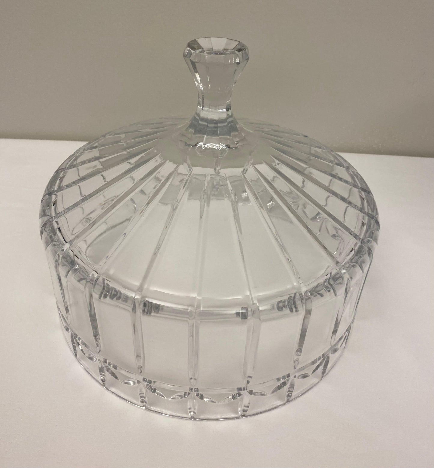 Cut Crystal Cake Patisserie Stand with Cover — detail 4