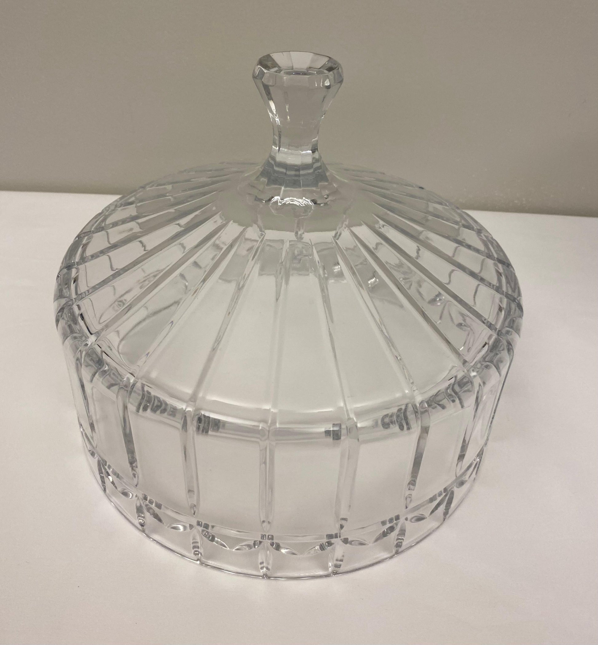Cut Crystal Cake Patisserie Stand with Cover — detail 4