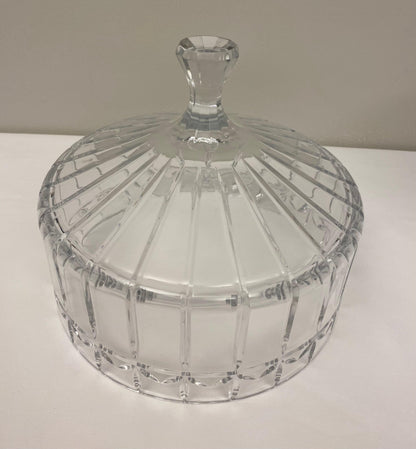 Cut Crystal Cake Patisserie Stand with Cover — detail 4