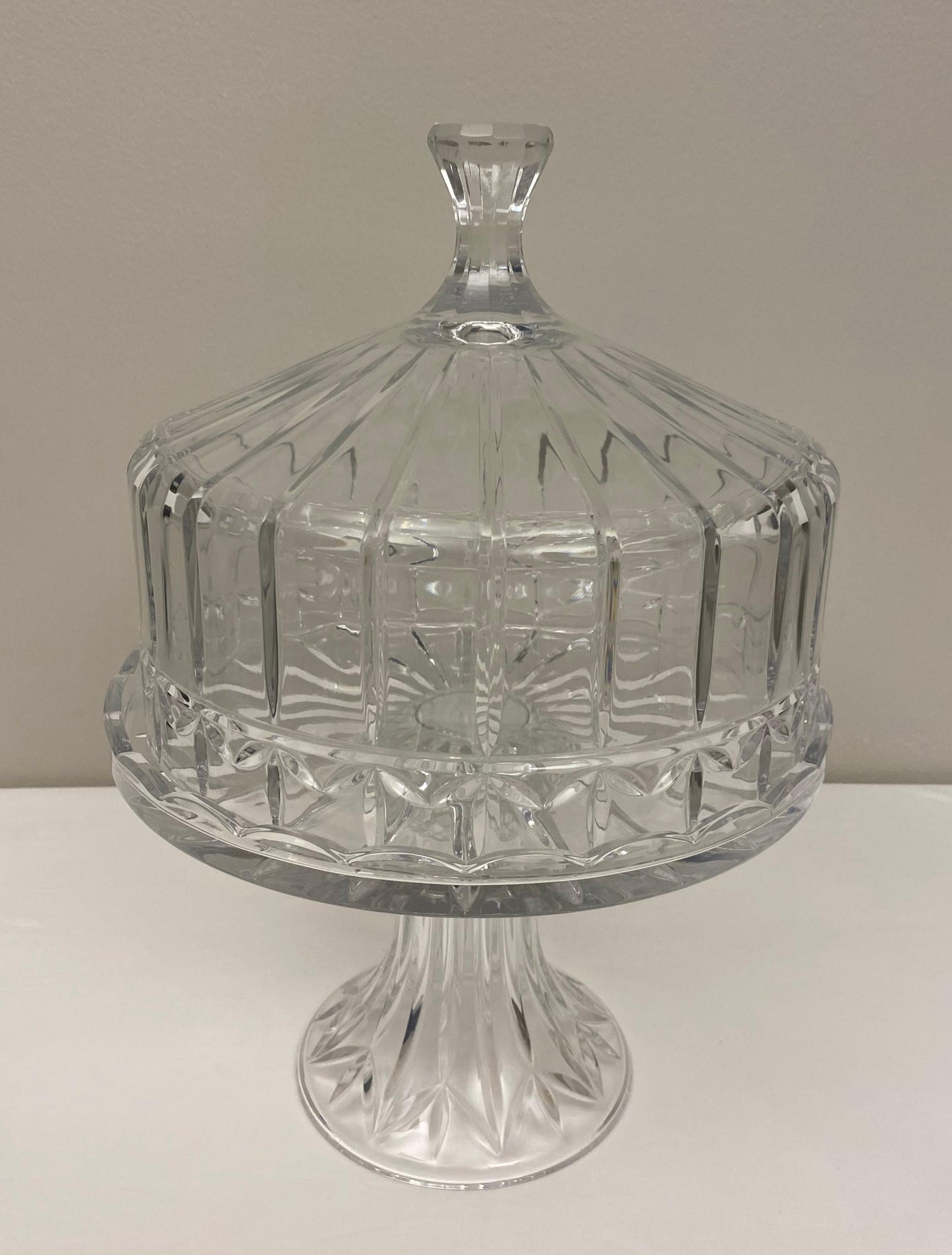 Cut Crystal Cake Patisserie Stand with Cover — detail 7