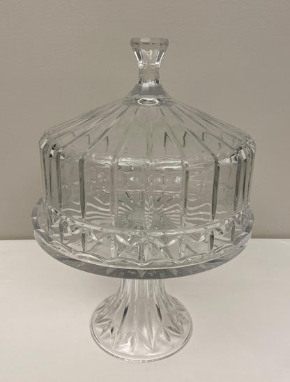 Cut Crystal Cake Patisserie Stand with Cover — detail 7